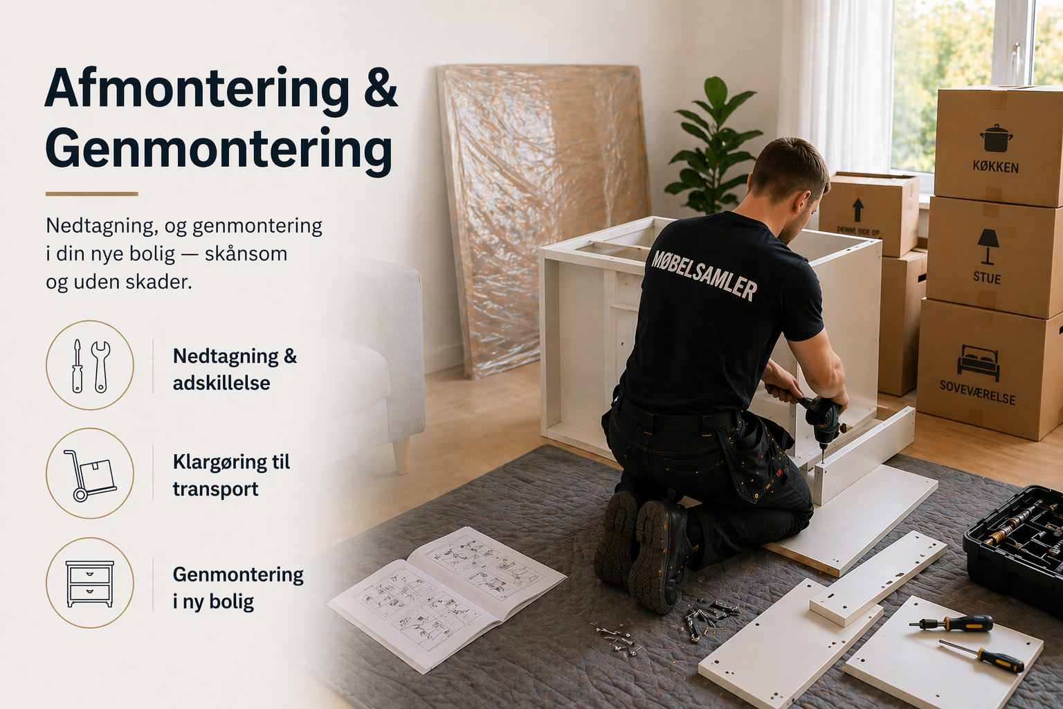 Afmontering & genmontering